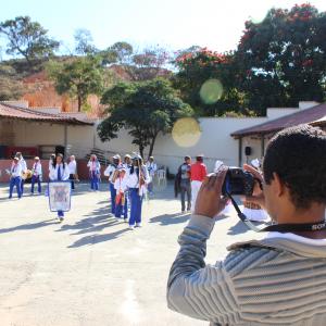 Movimentação das guardas de Marujo no 3º Encontro de Congadeiros de Sabará. 29 de julho de 2018