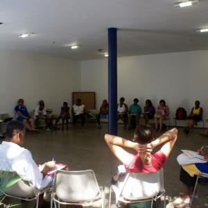 Primeira reunião de articulação de lideranças jongueiras, parceiros e consultores em 13 de abril de 2008