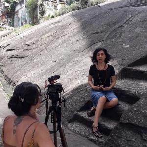 Pesquisadora em campo